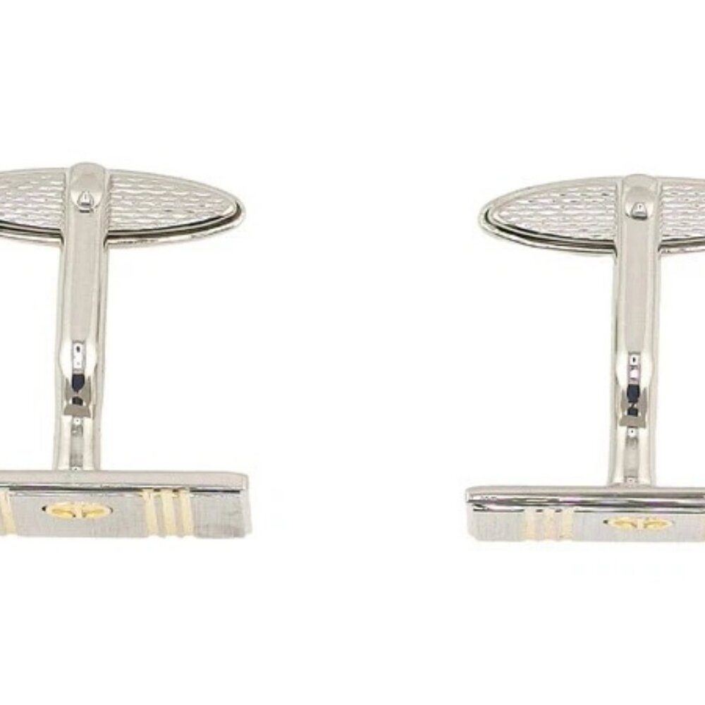 dunhill cufflinks × silver platedGold material Authentic Used - Picture 5 of 8
